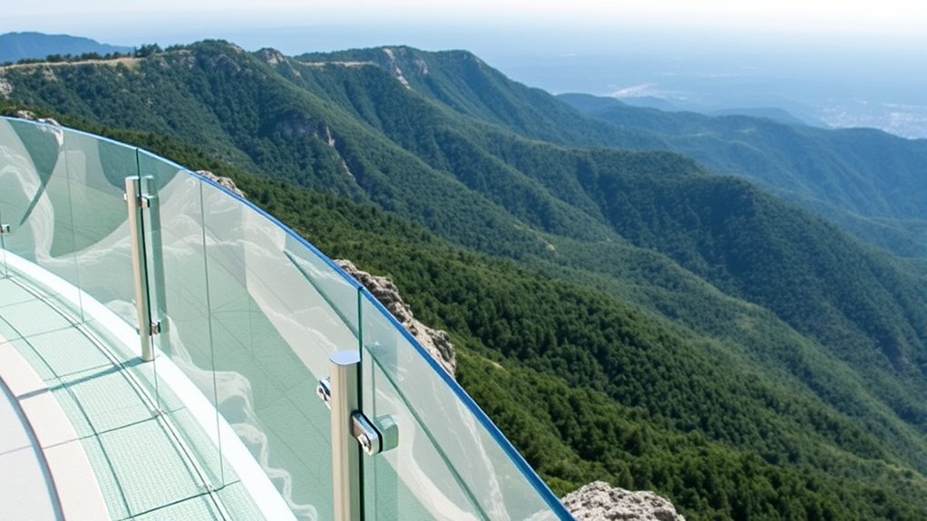safe transparent glass balustrades