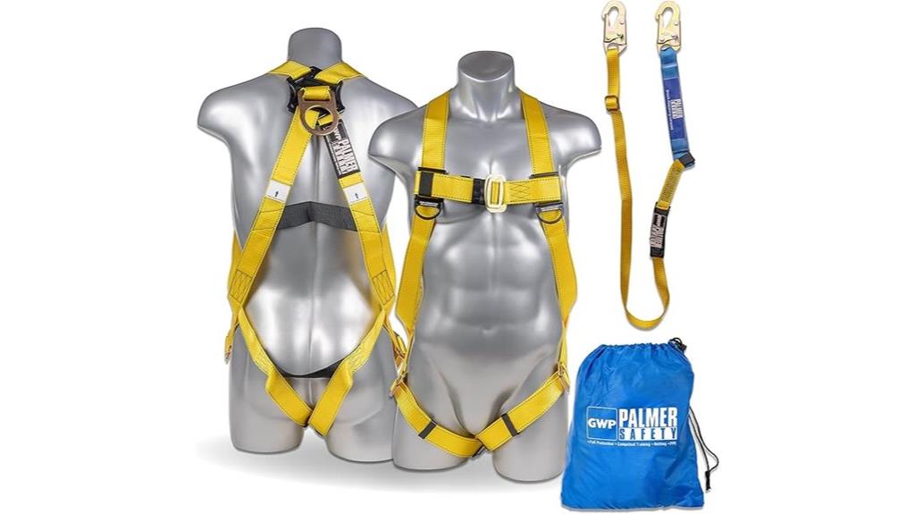 safety harness with lanyard
