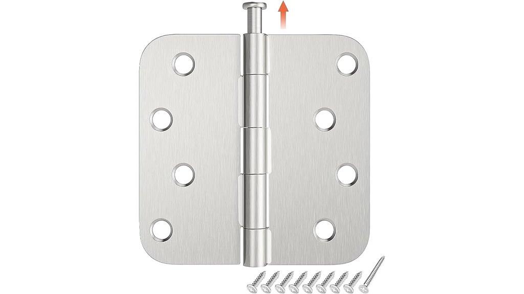 satin nickel 4 inch hinges