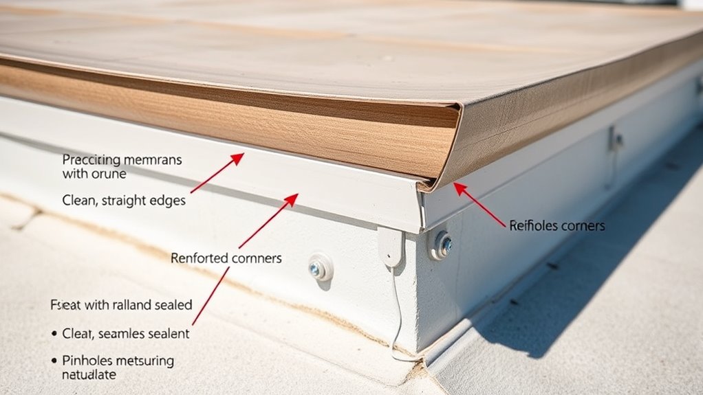 seal laps and joints properly