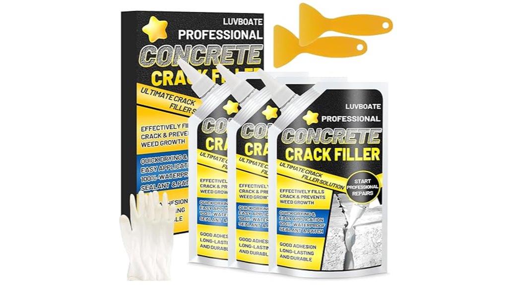 self leveling concrete crack filler