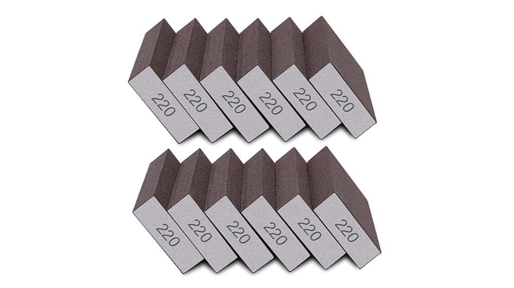 set of 12 fine sanding blocks