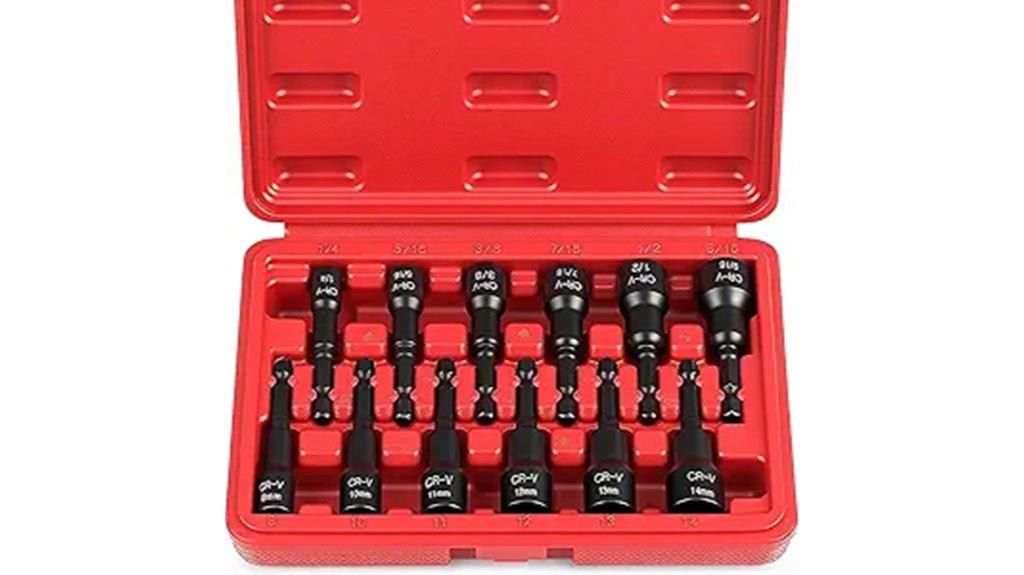 set of 12 magnetic nut drivers