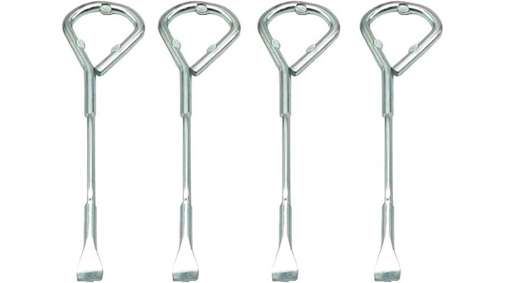 set of four metal openers