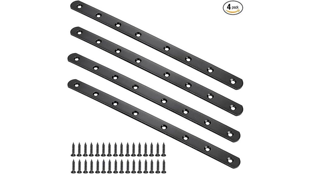 set of stainless steel repair plates