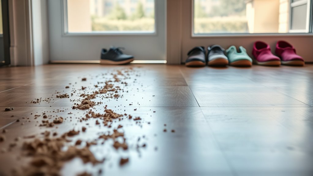 shoes transfer dirt indoors