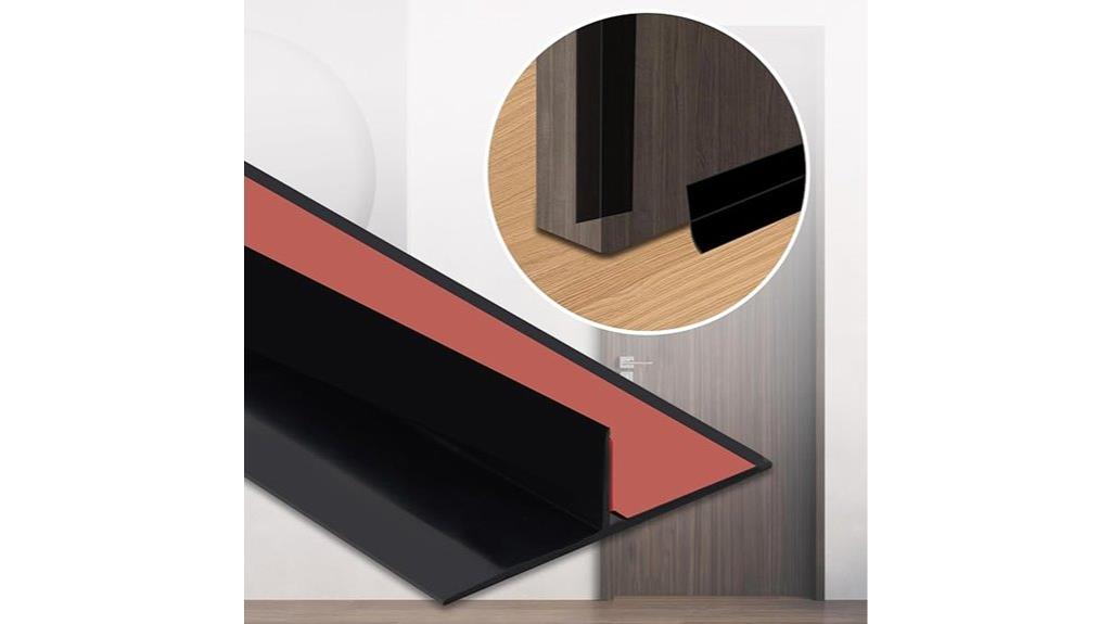 shower door draft blocker