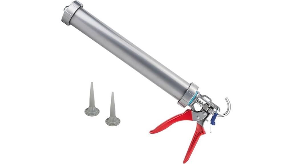 silver sausage caulking gun