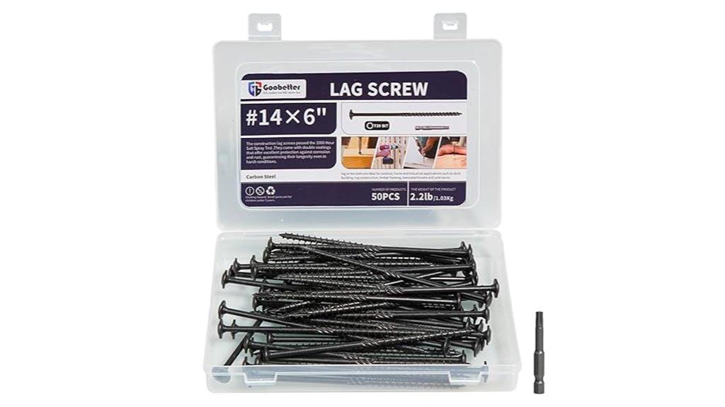 six inch heavy duty screws