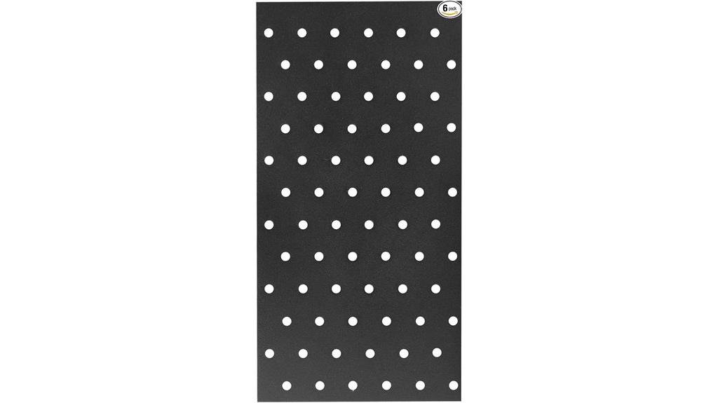 six pack black steel brackets