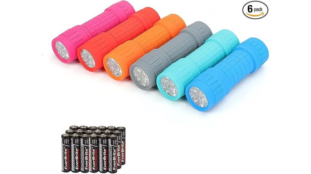 six pack led flashlights