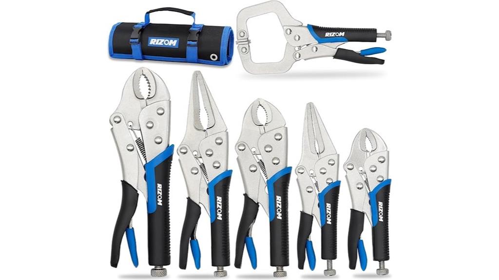 six piece locking pliers