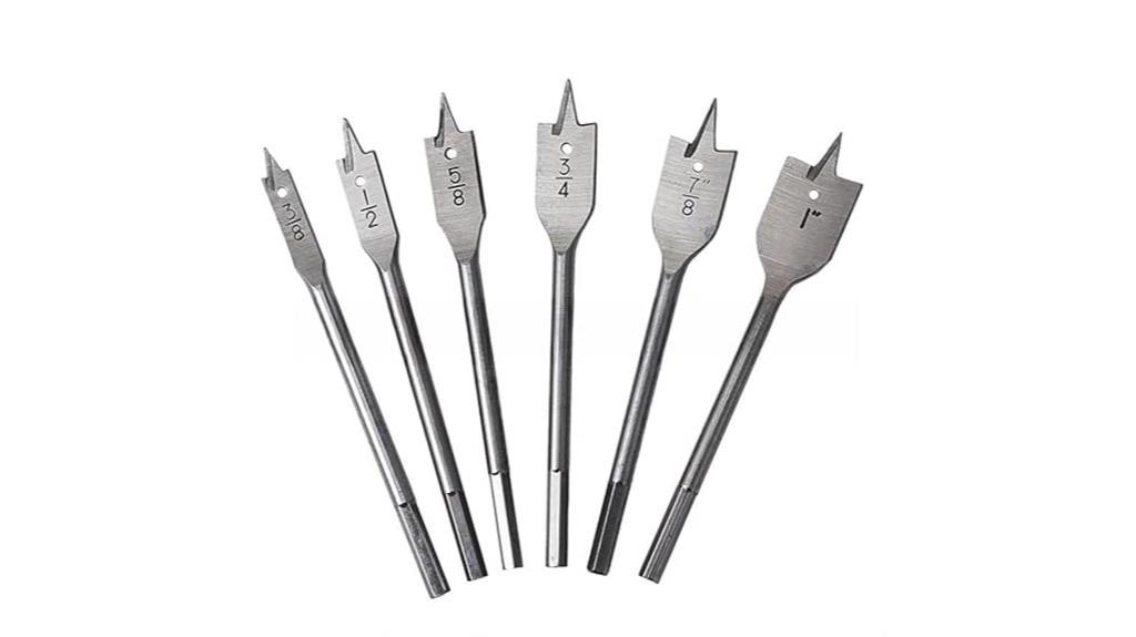 six piece spade drill set
