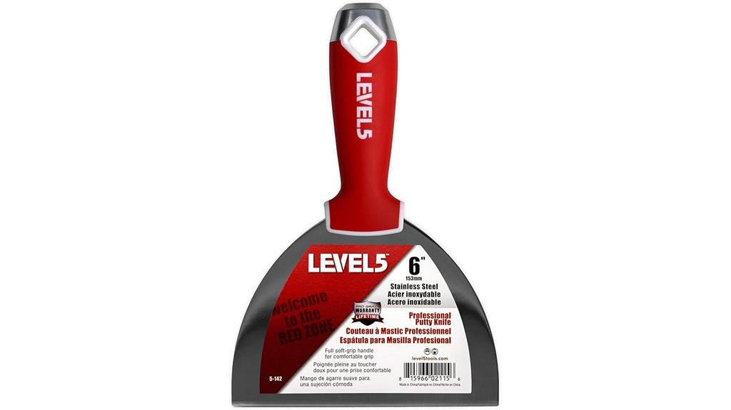 six soft grip stainless steel