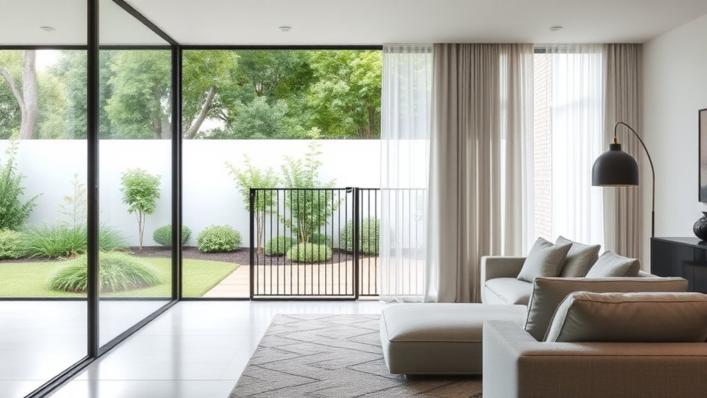 sleek customizable concealed gates