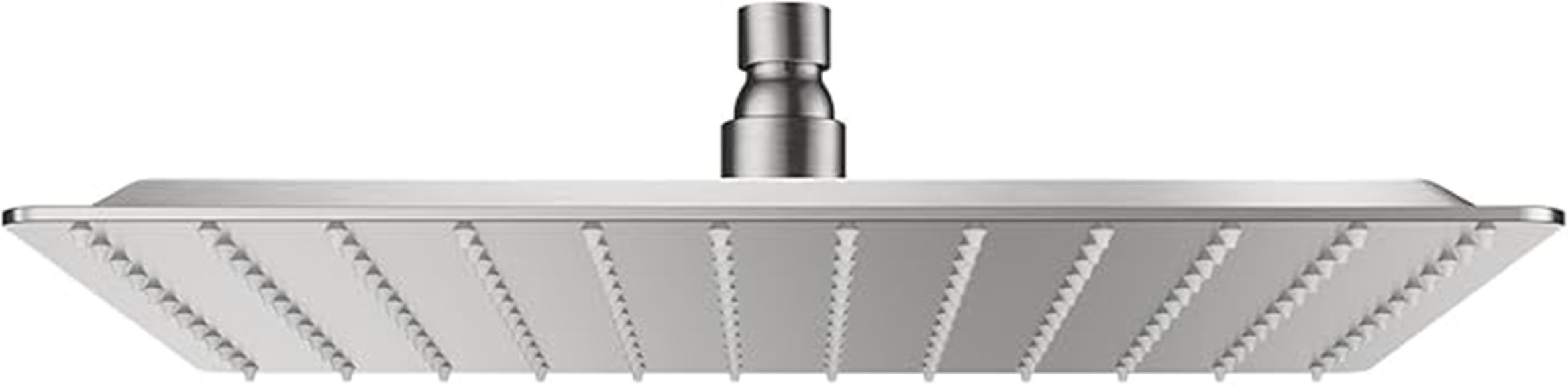 square stainless steel shower