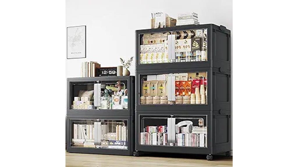 stackable storage bins five pack