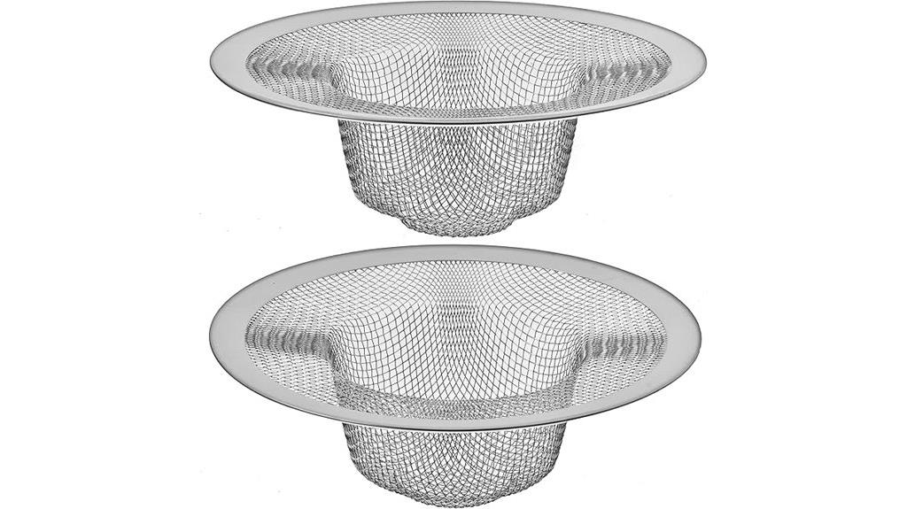 stainless steel sink strainers