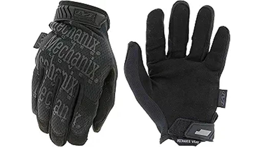 tactical black work gloves