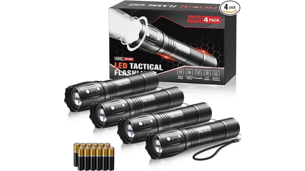 tactical waterproof led flashlights