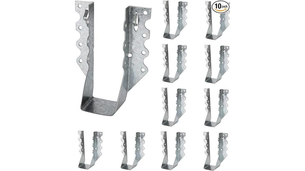 ten pack galvanized joist hangers
