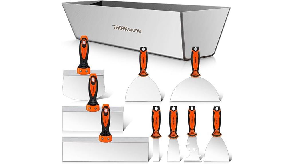 ten piece drywall knife set