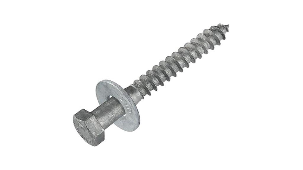 three eighths inch lag screws