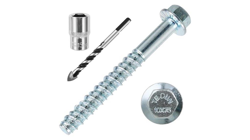 three eighths inch masonry screws