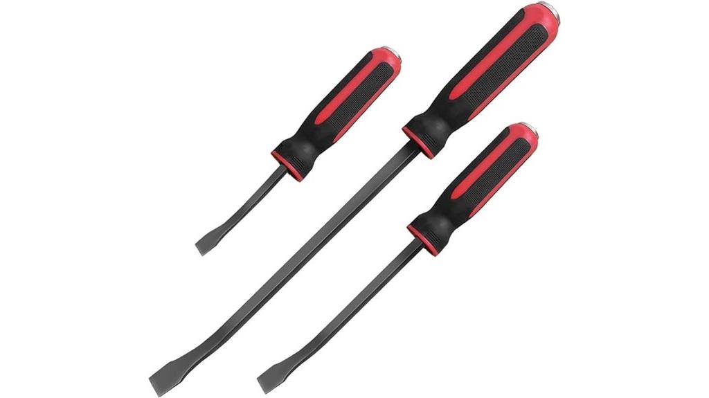three piece pry bar set