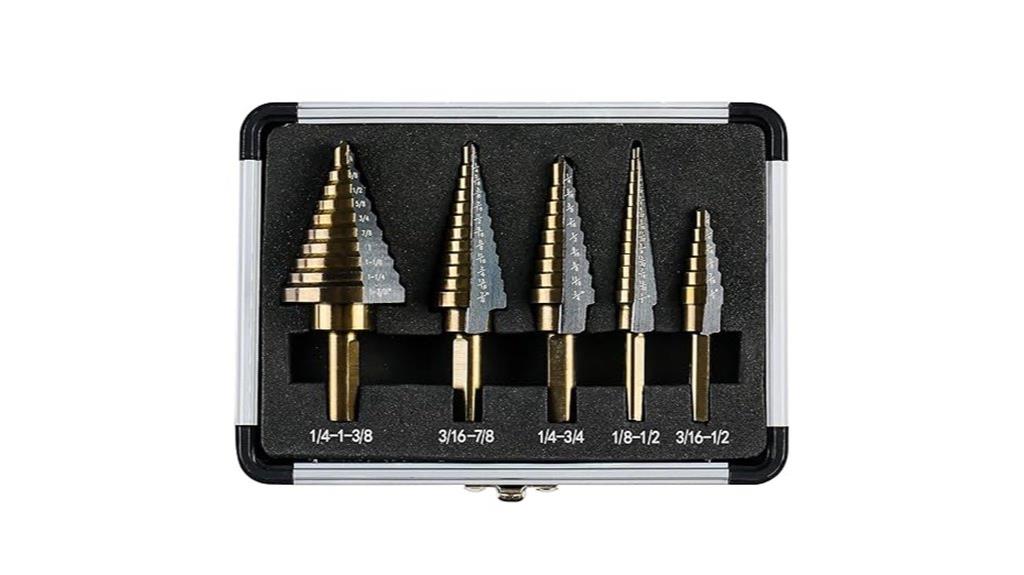 titanium coated step drill bits
