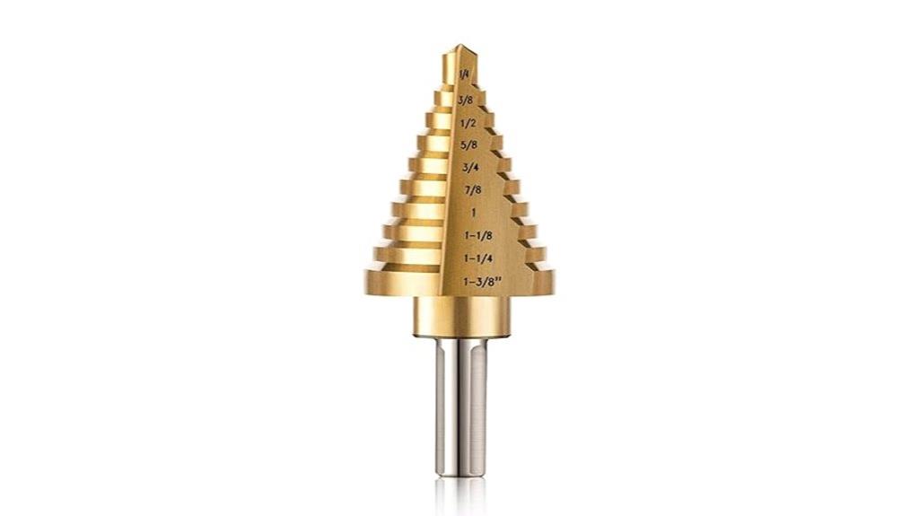 titanium step drill set