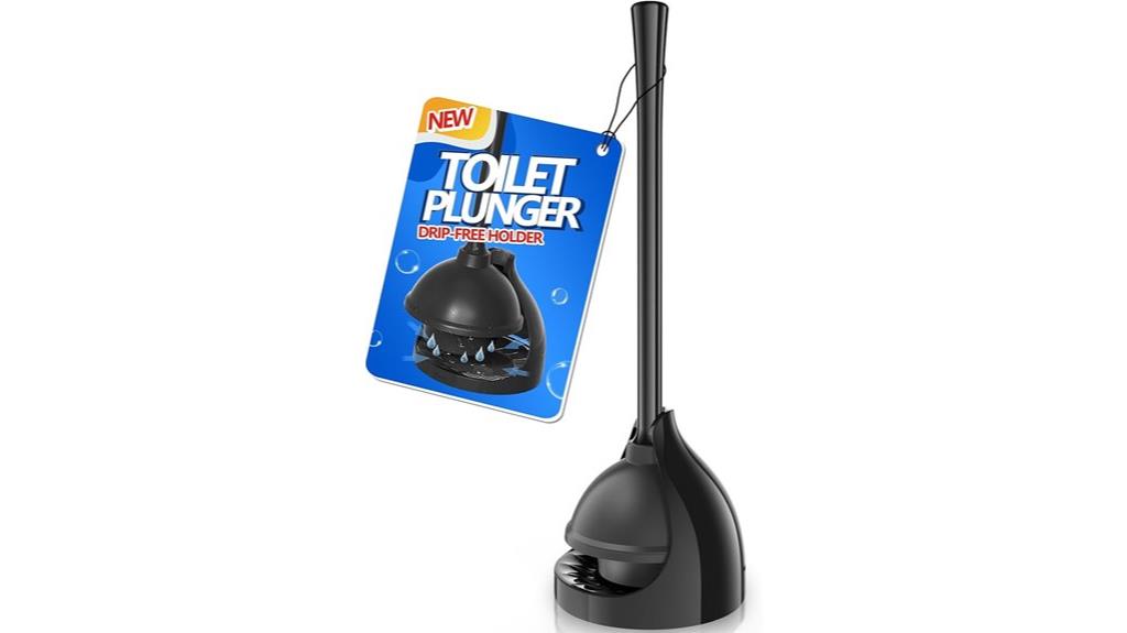 toilet plunger with stand
