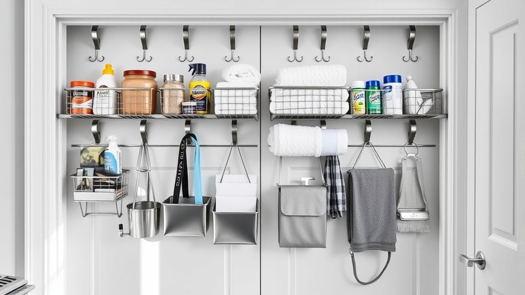 top over door storage racks