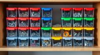 top small parts storage bins