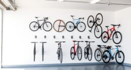 top space saving bike storage