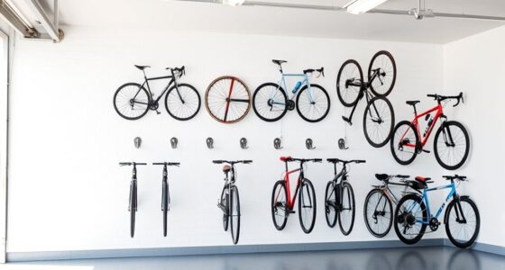 top space saving bike storage