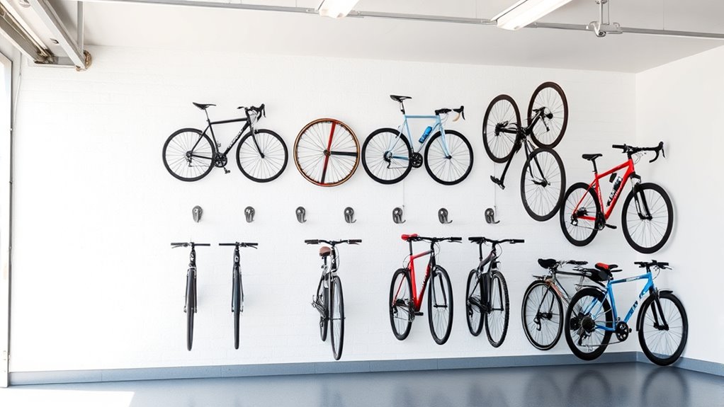 top space saving bike storage