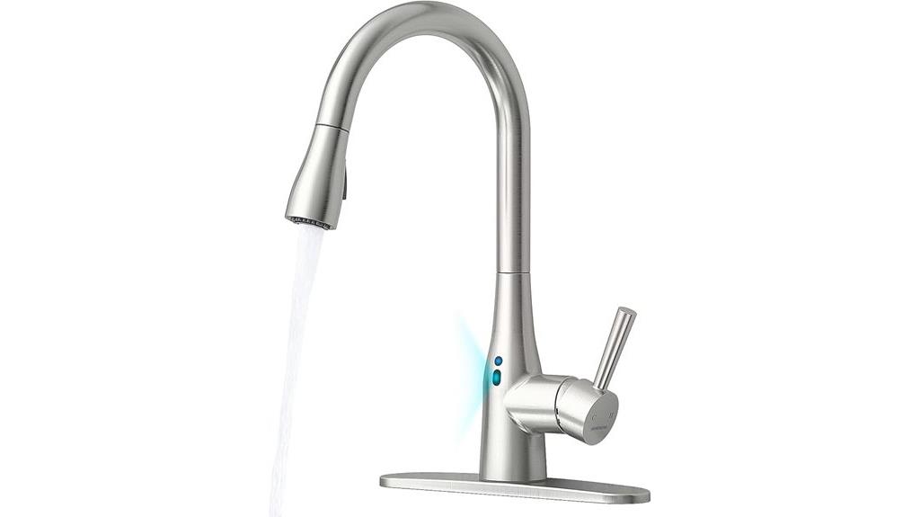 touchless pull down faucet