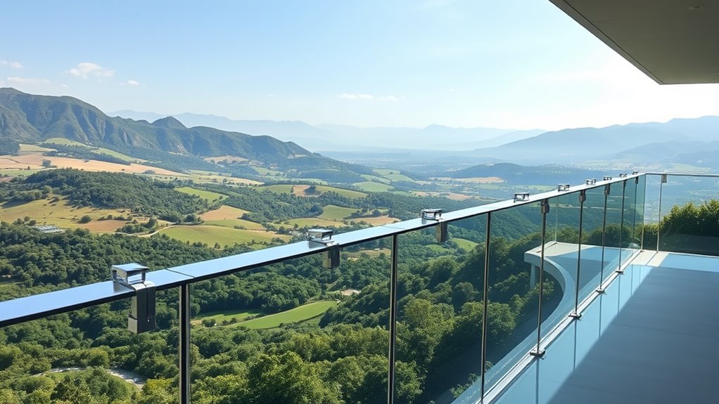 transparent durable glass support