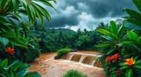 tropical rainfall overflow management