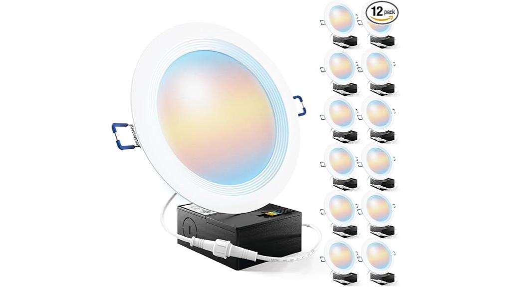 twelve 6 inch led lights