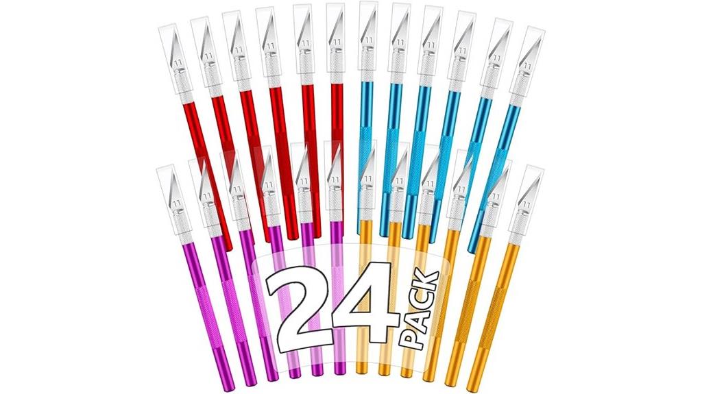 twenty four craft knife set