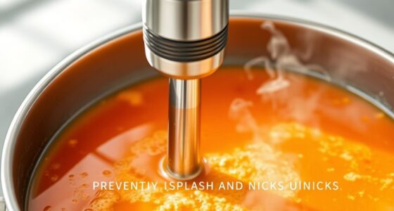 use cautious immersion blending