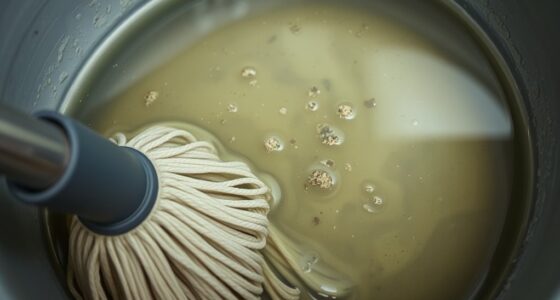 use clean mop water