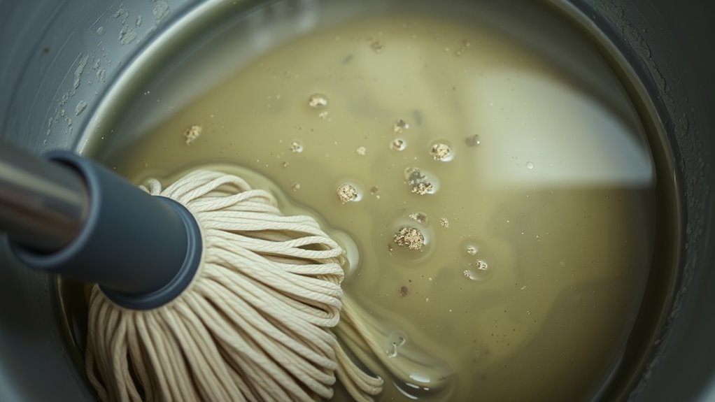 use clean mop water