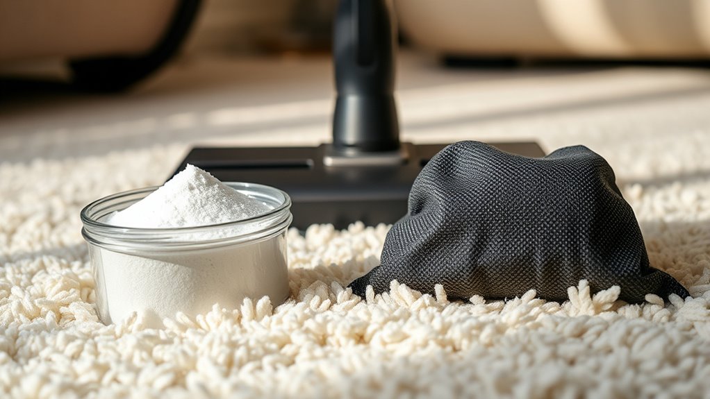 using baking soda and charcoal