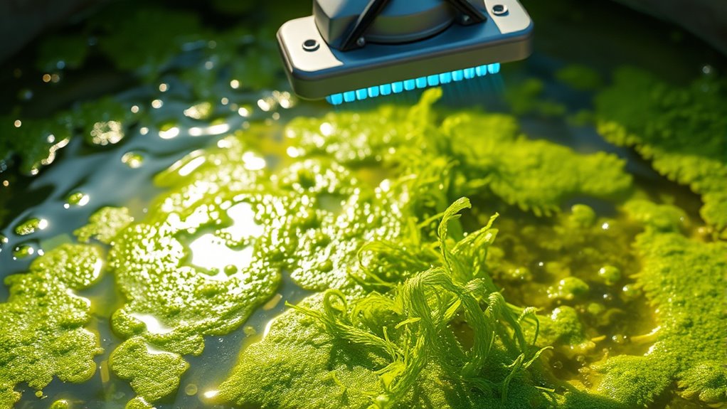 uv light destroys algae cells