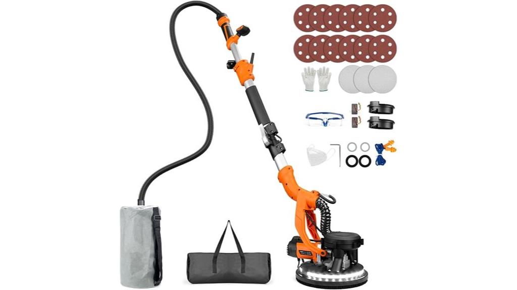 vacuum integrated drywall sander