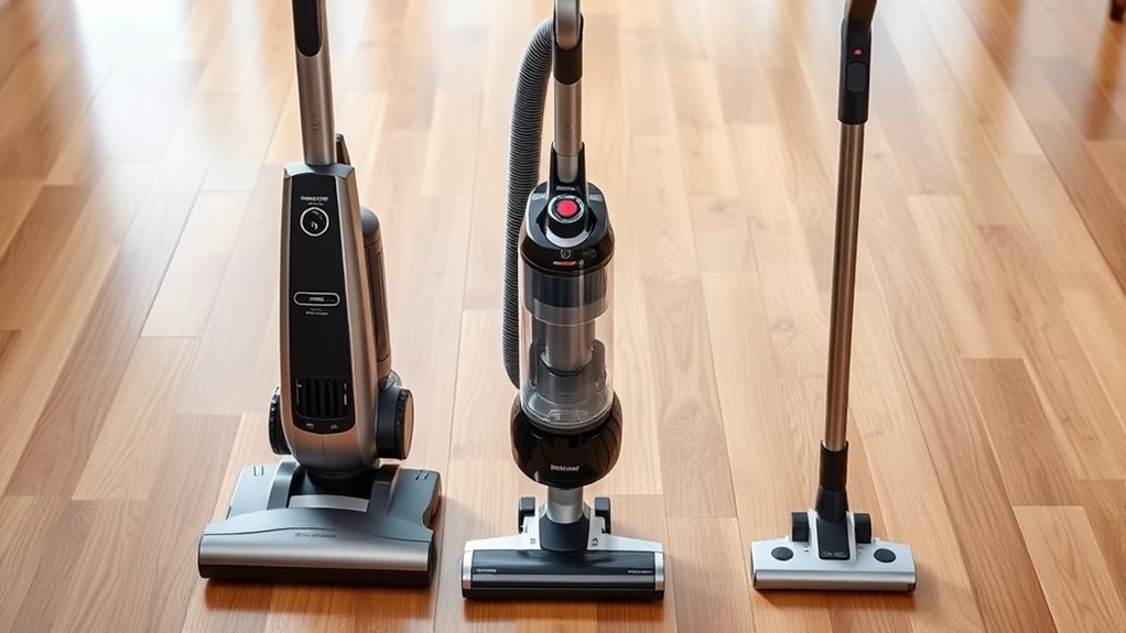 vacuum styles and ergonomic features