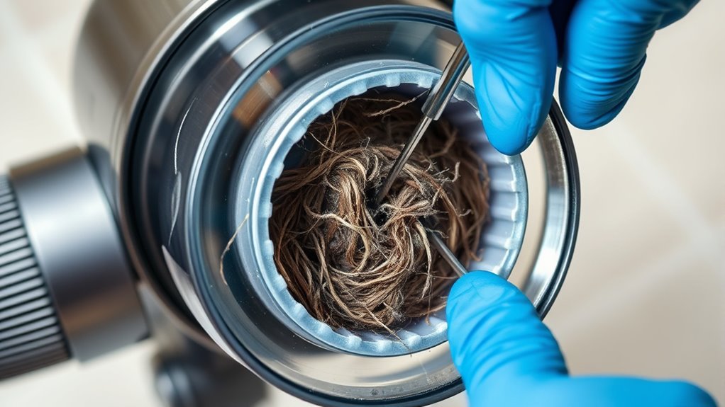 vacuum suction blockage troubleshooting